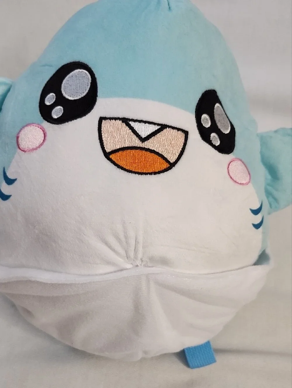Blue Shark Plush Backpack with Pixar 